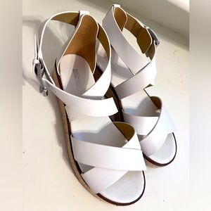 Michael Kors White Platform Sandal Size 8.5